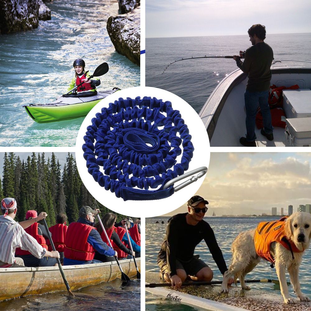 Adjustable Elastic Kayak Canoe - Fishing Kayak Paddle Leash 评论和价格