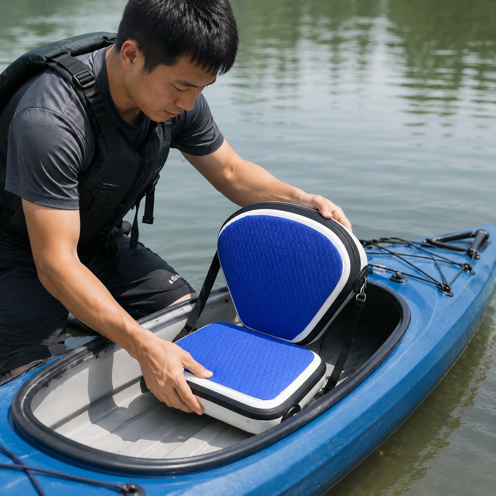 Adjustable PVC Kayak Seat Infl - Fishing Kayak Seat 评论和价格