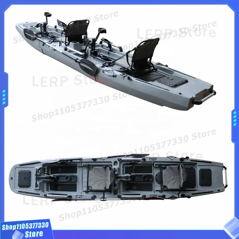 14.5FT Modular Kayak Double Se - Fishing Kayak Sit In 评论和价格