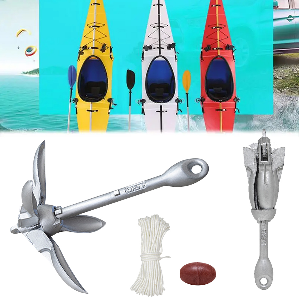 0.7/1.5KG Kayak Anchor Folding - Fishing Kayak Anchor 评论和价格