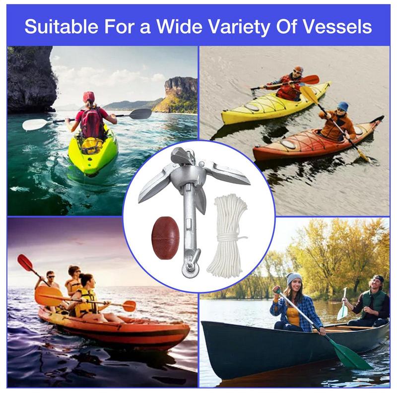 Canoe Anchoring Compact Kayak  - Fishing Kayak Anchor 评论和价格