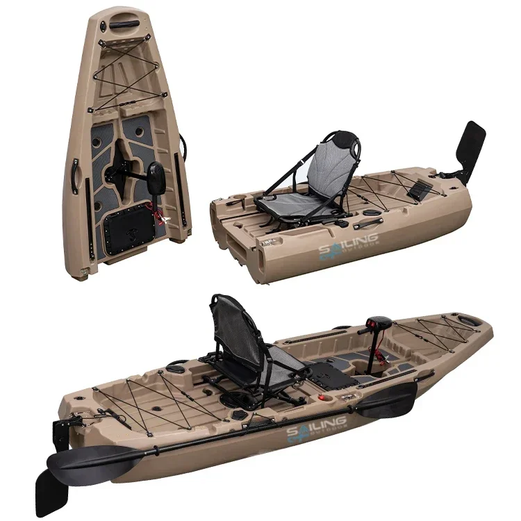 9.5ft 1 Person Folding Plastic - Fishing Kayak Pedal Drive 评论和价格