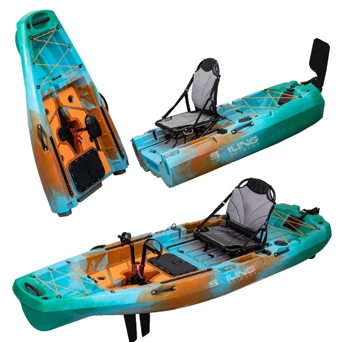 9.5ft 1 Person Folding Plastic - Fishing Kayak Pedal Drive 评论和价格