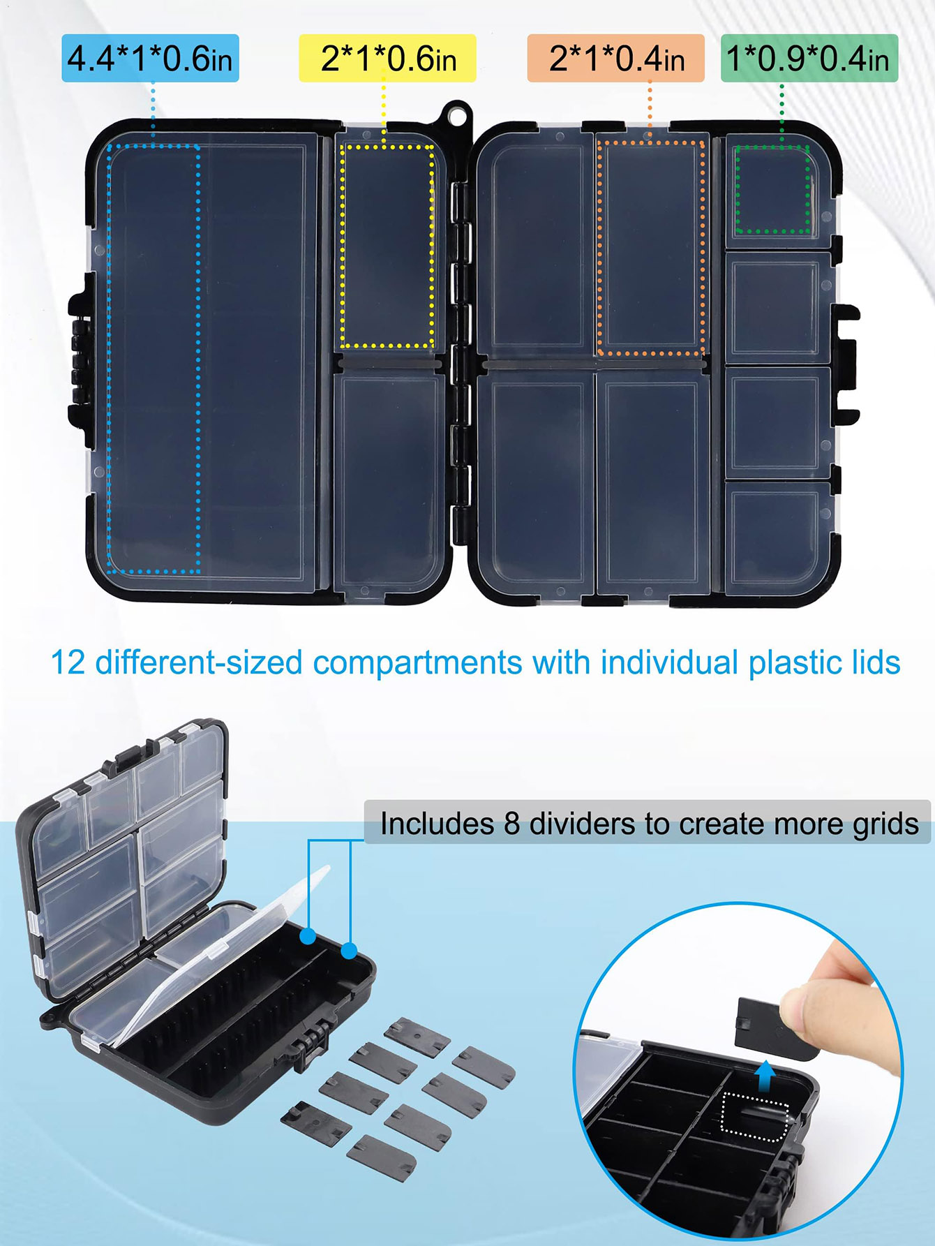 Small Tackle Box Organizer Min - Fishing Kayak Crate 评论和价格