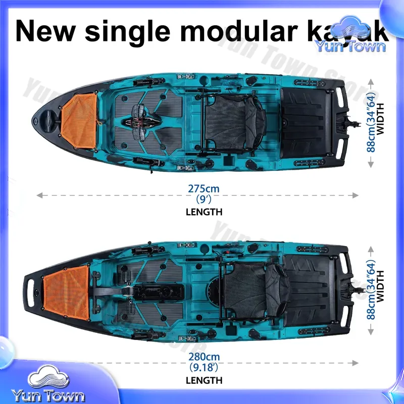 Modular Kayak 9.5ft Sit On Top - Fishing Kayak Pedal Drive 评论和价格