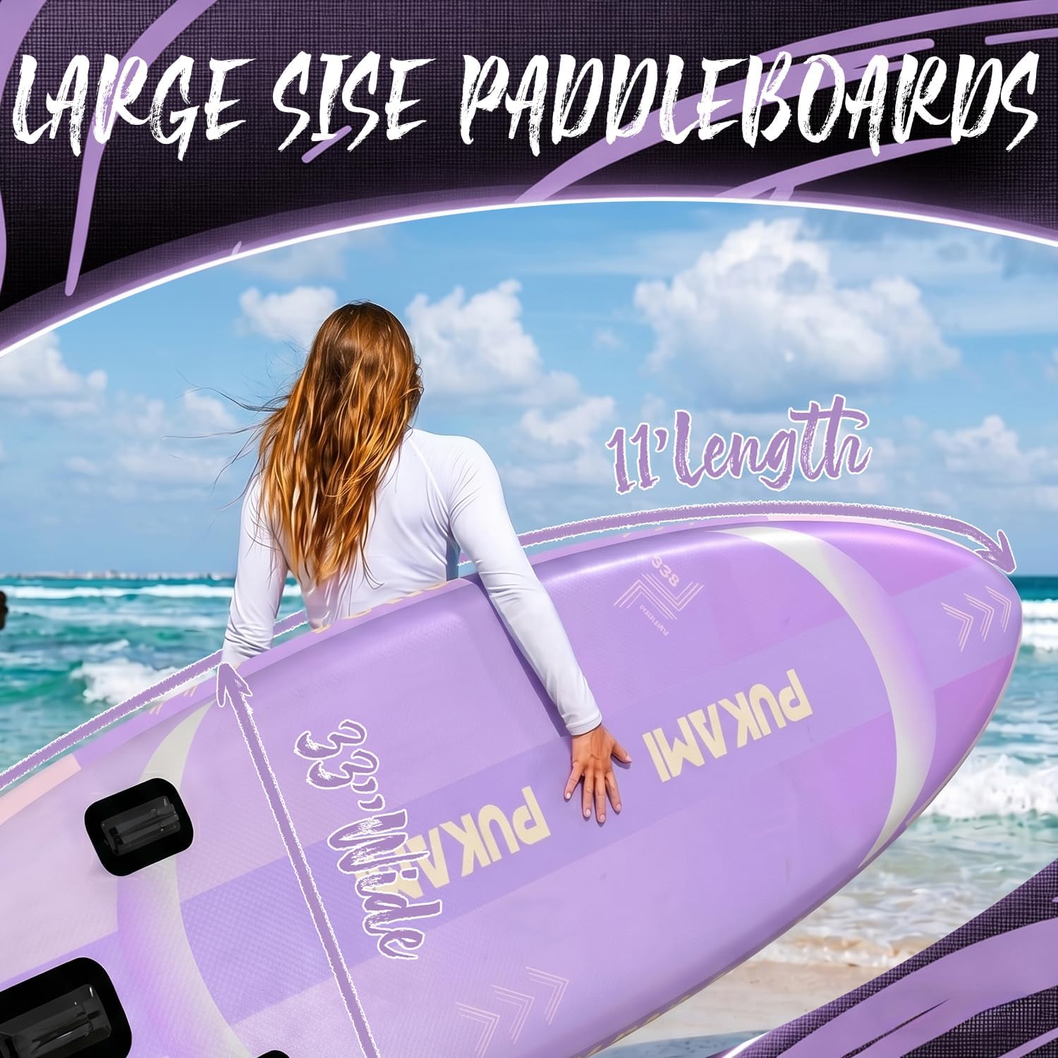 Extra Wide Inflatable Stand Up - Fishing Kayak Paddle 评论和价格